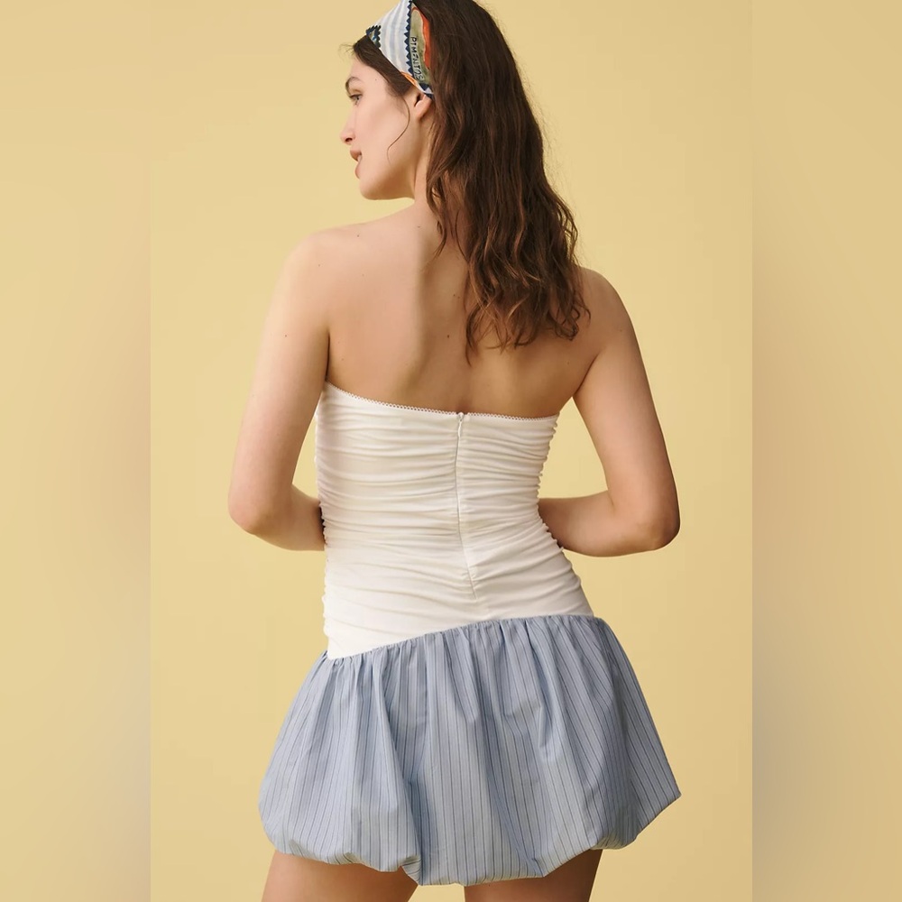 Anthropologie NIA Janay Strapless Bubble Mini Dress - Picture 2 of 9